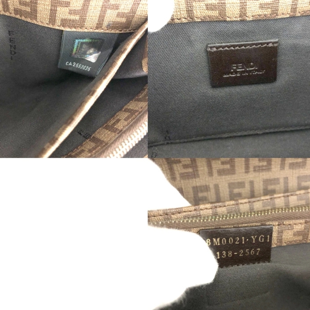 FENDI FF Brown & Gold Zucchino Long  Wallet (VERY GOOD)✨️🖤✨️ - Picture 8 of 8